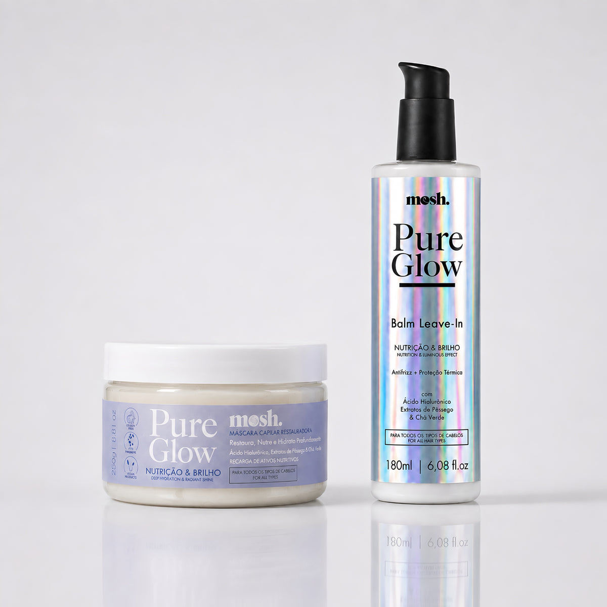 Kit Máscara + Balm Leave-in Antifrizz Pure Glow