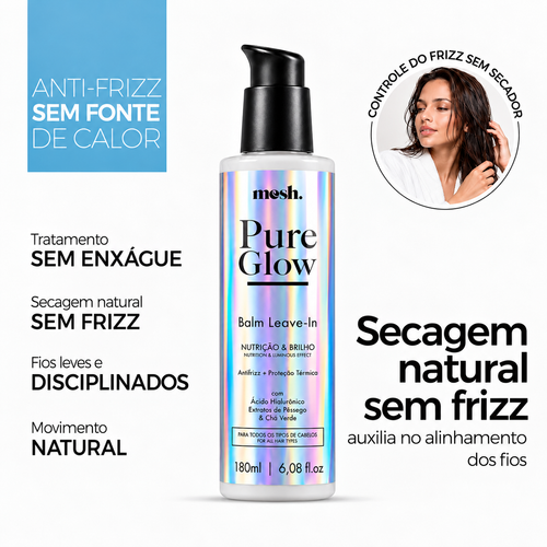 Balm Leave-In Anti-Frizz - Pure Glow 180ml