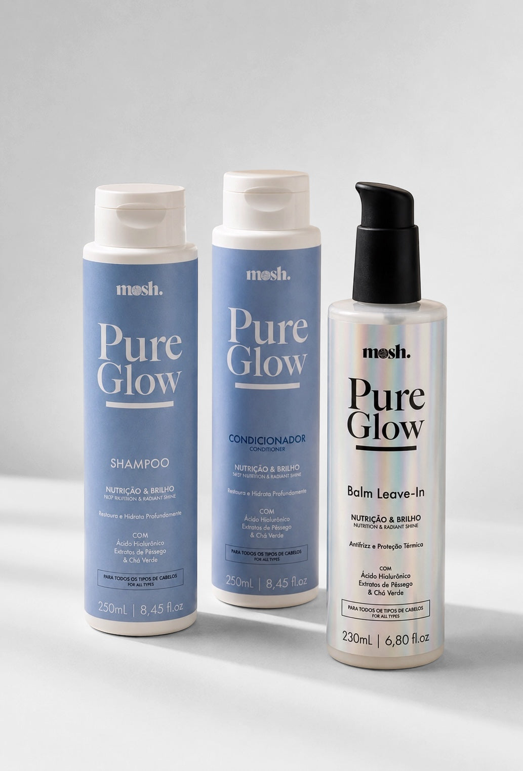 Kit Pure Glow Shampoo + Condicionador + Balm Leave-in 30% OFF
